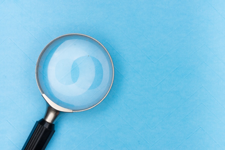 This is an image of a magnifying glass