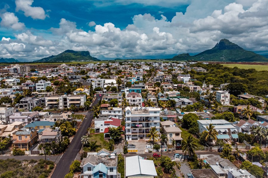 This is an image of Flic n Flac looking toward the mountains