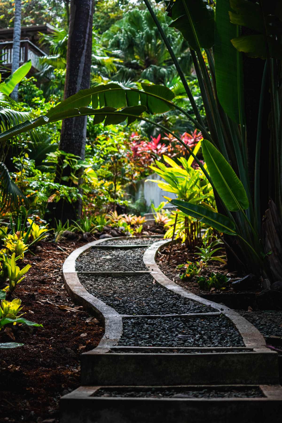 This is an image of a well-designed garden route